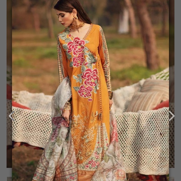 New 3 piece Laxauary Lawn Salwarkameez xl embodied - Picture 1 of 10